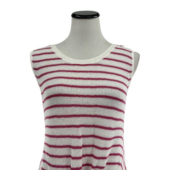 Splendid Striped Twist Hem Sleeveless Sweater Tank Top - Picture 3 of 11